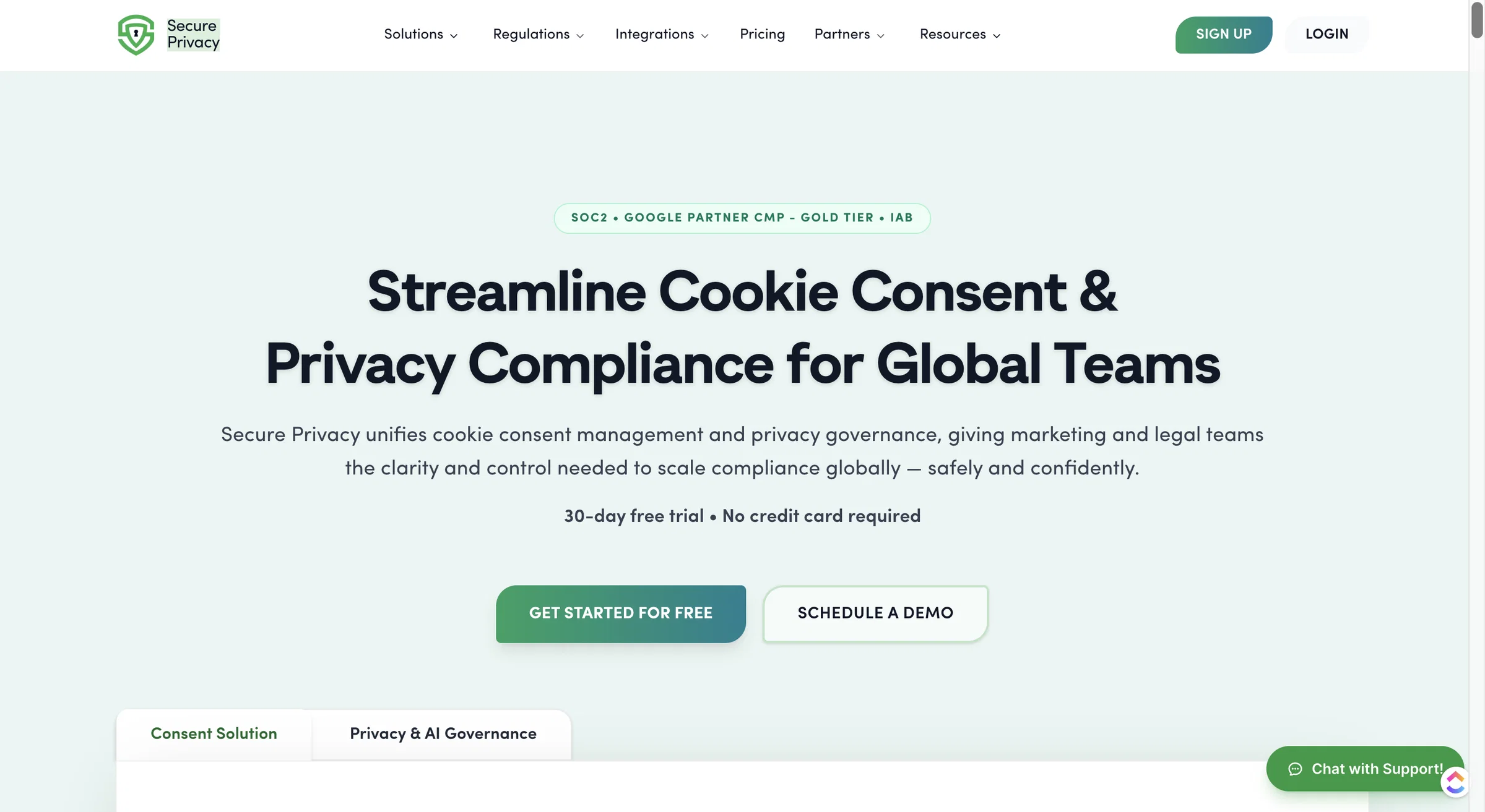 Secure Privacy Homepage