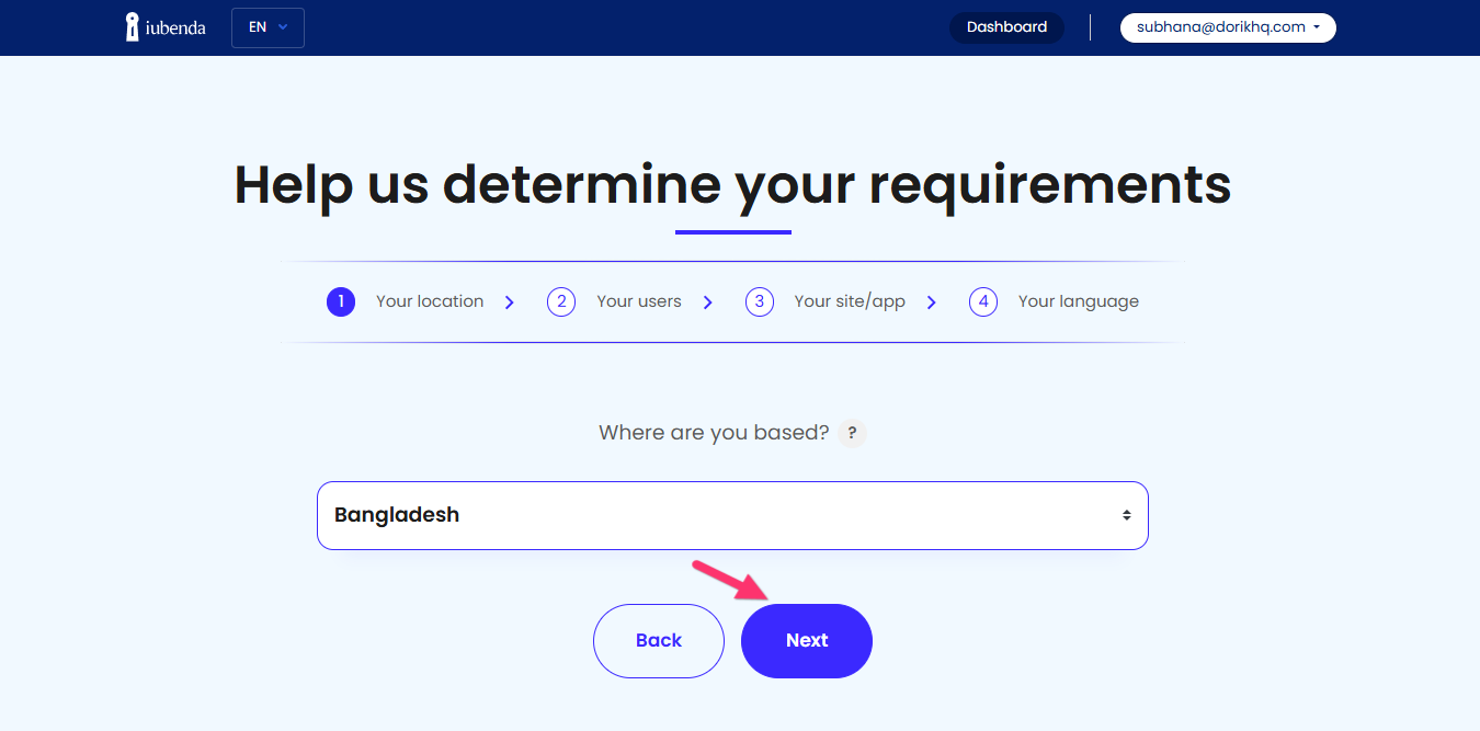 Answer guided questions: location