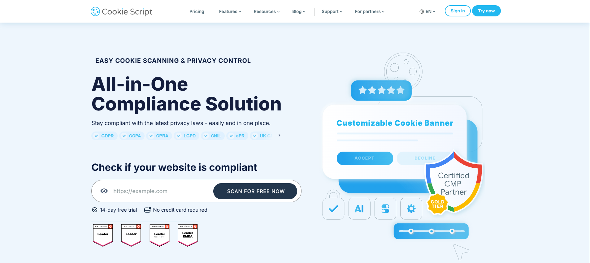 Cookie Script Homepage