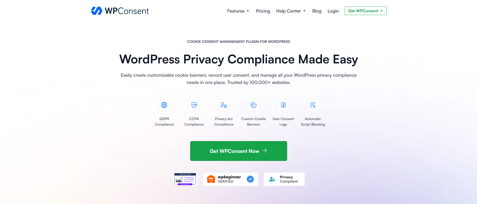 WPConsent Website