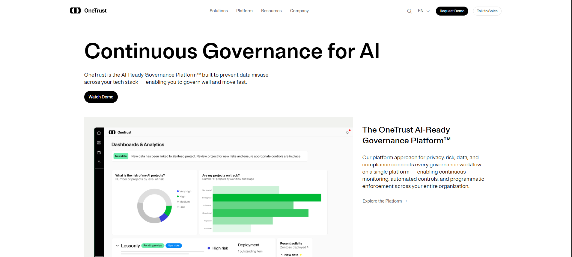 OneTrust Homepage