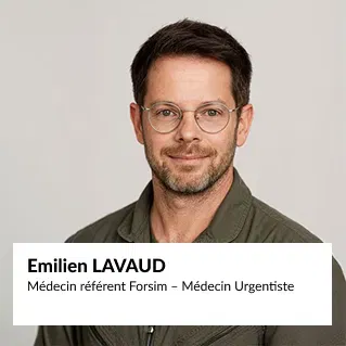 Portrait de Emilien Lavaud, médecin référent Forsim