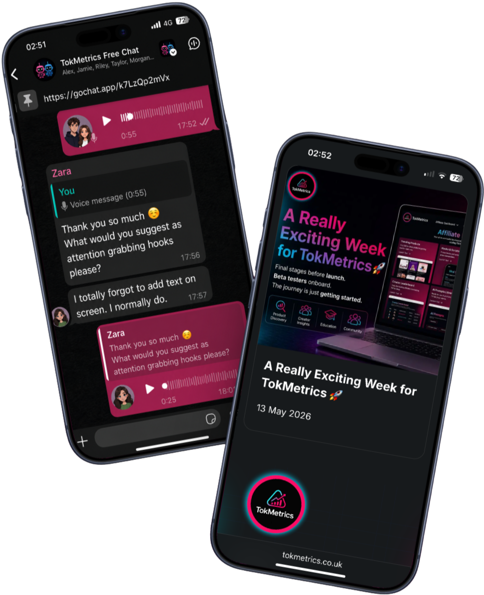 whatsapp messages screenshot and the blog page on two phones