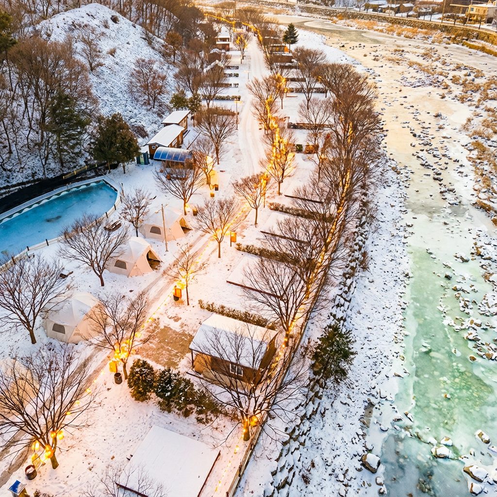winter riverside