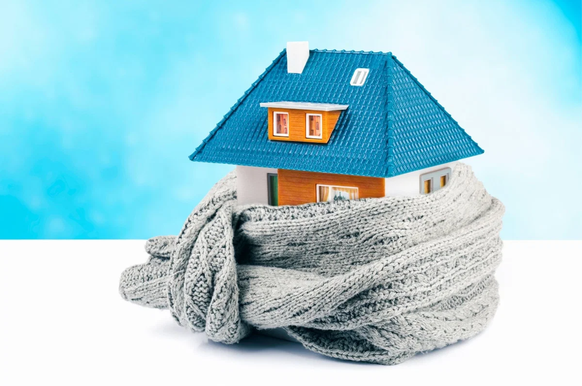 Maison protégée du froid grâce à une bonne isolation thermique