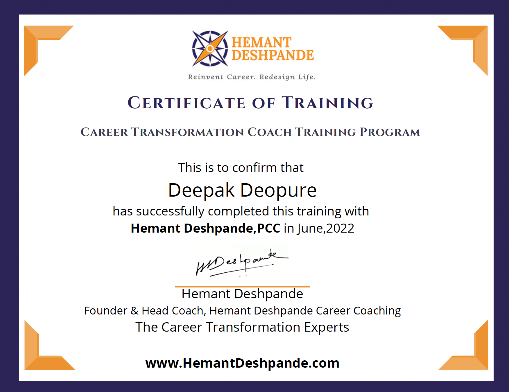 Certified Career Coach