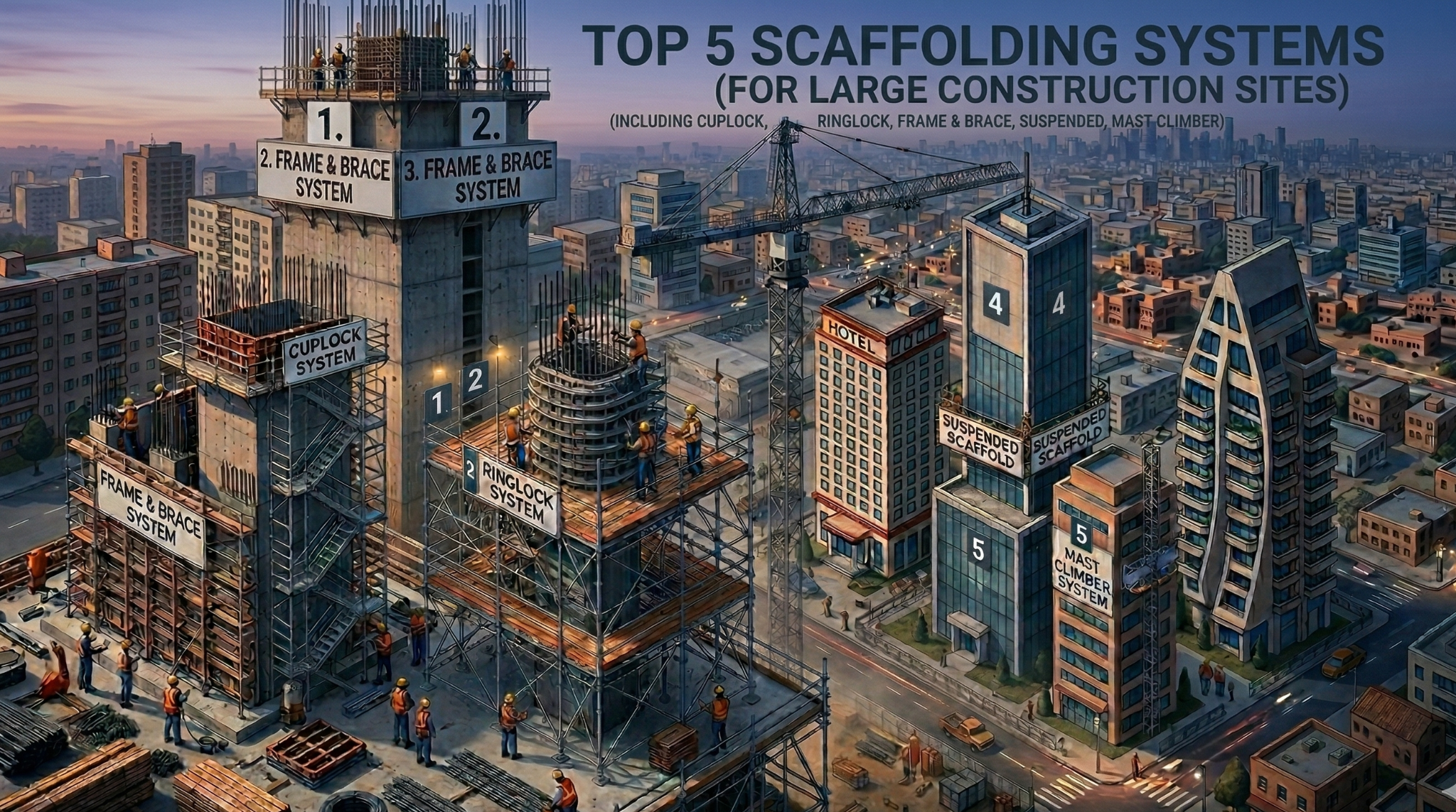 Top 5 Scaffolding Systems for Large Construction Sites | Scaffolding Hub