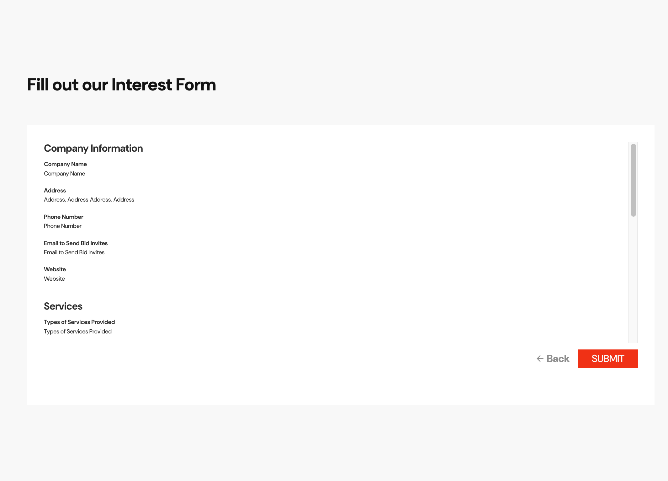 New Form Review