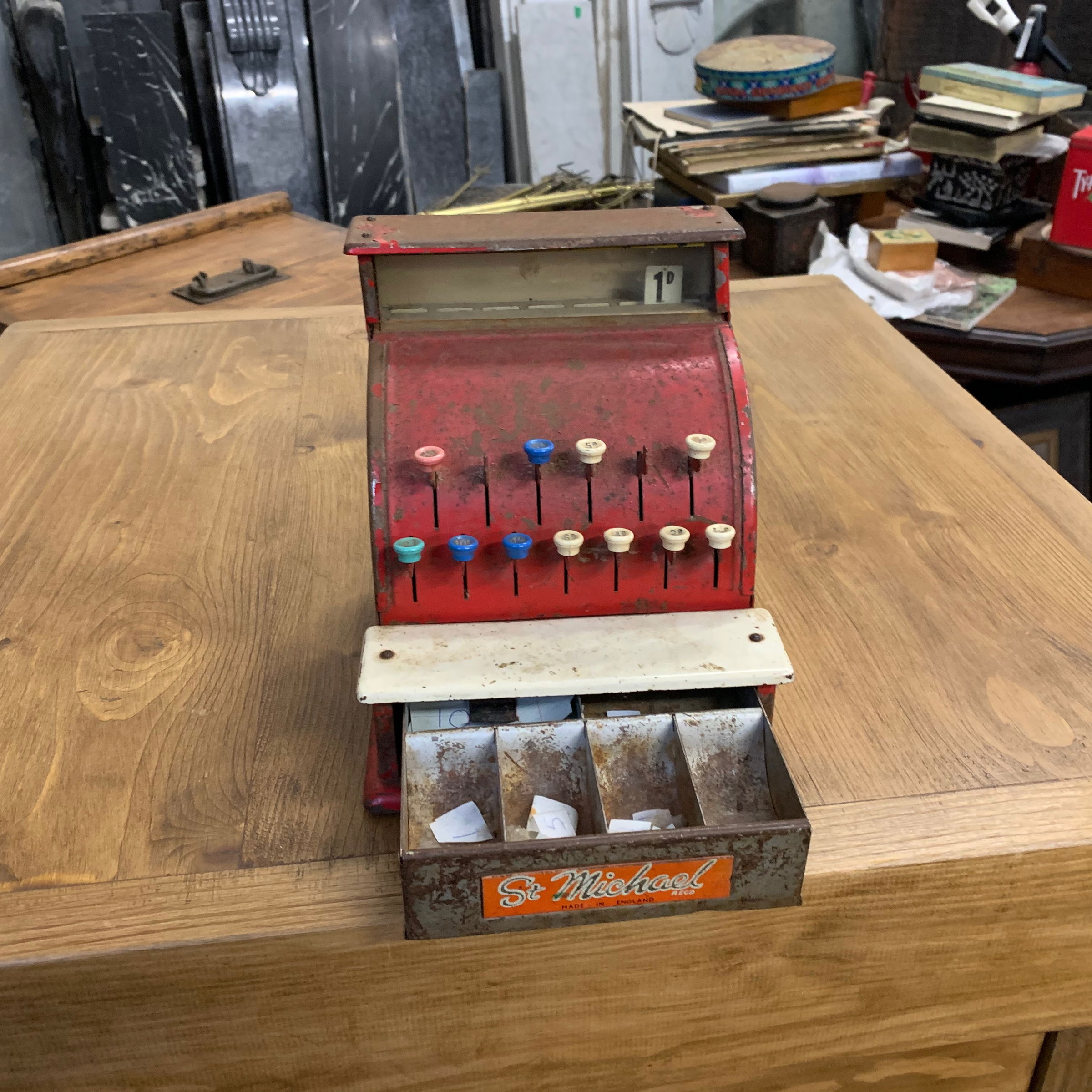 Vintage child's shopping till