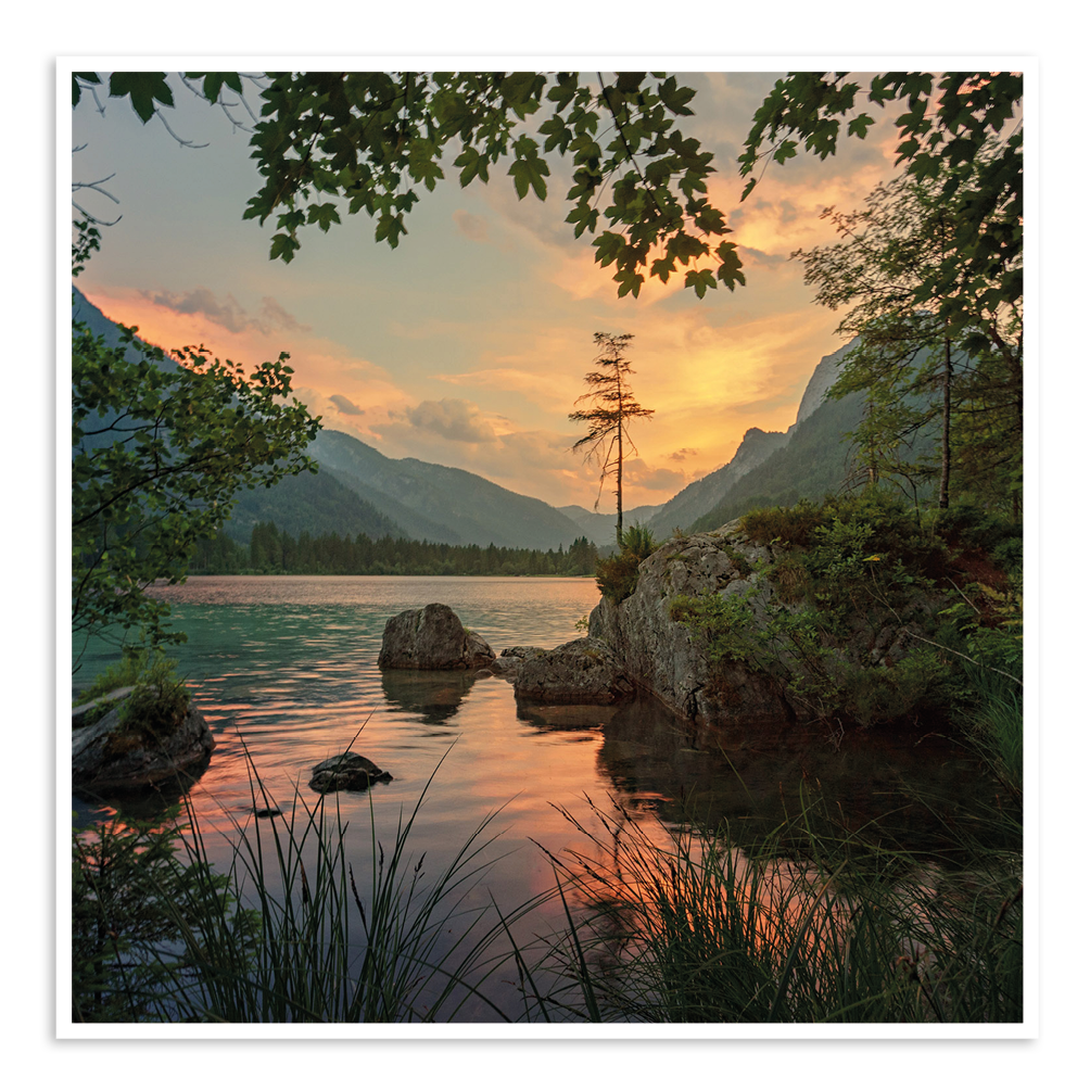 paysage montagneux avec lac