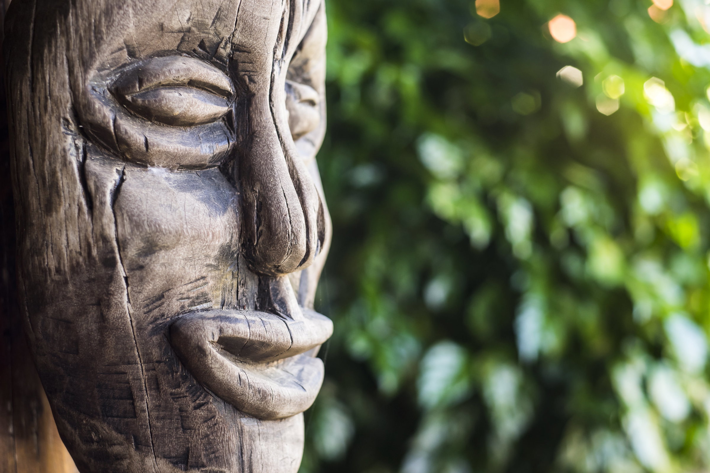 ancient mask from vietnamese monoroties