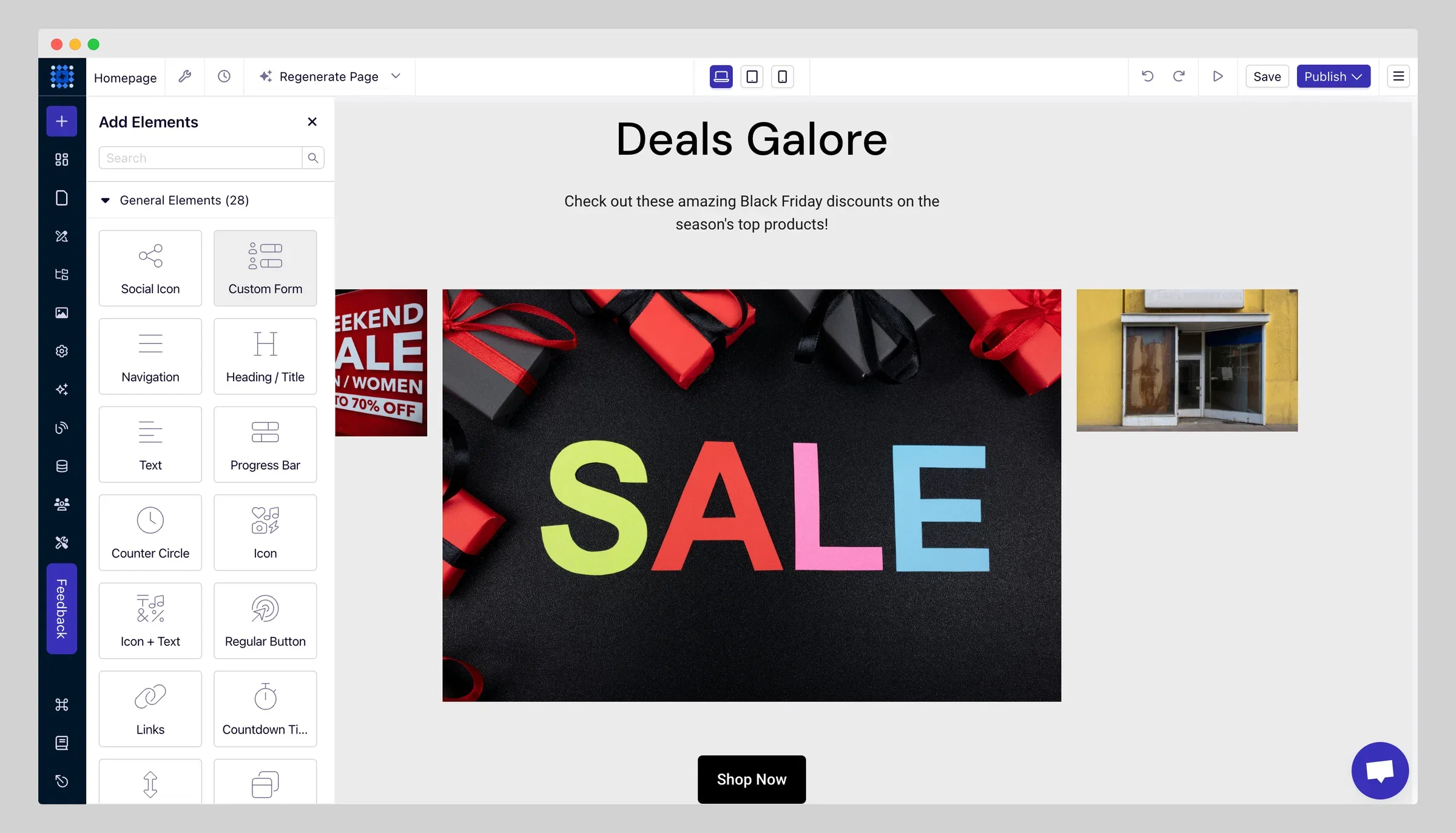 Dorik landing page builder