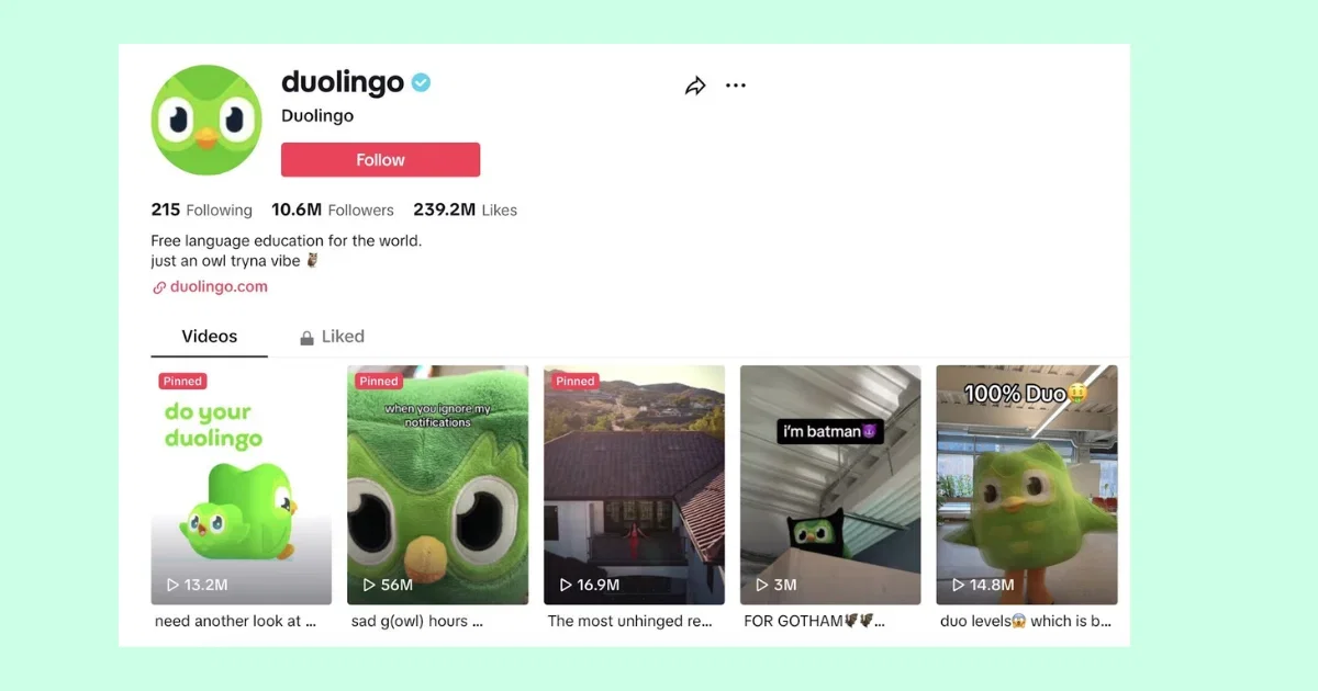 Duolingo’s TikTok