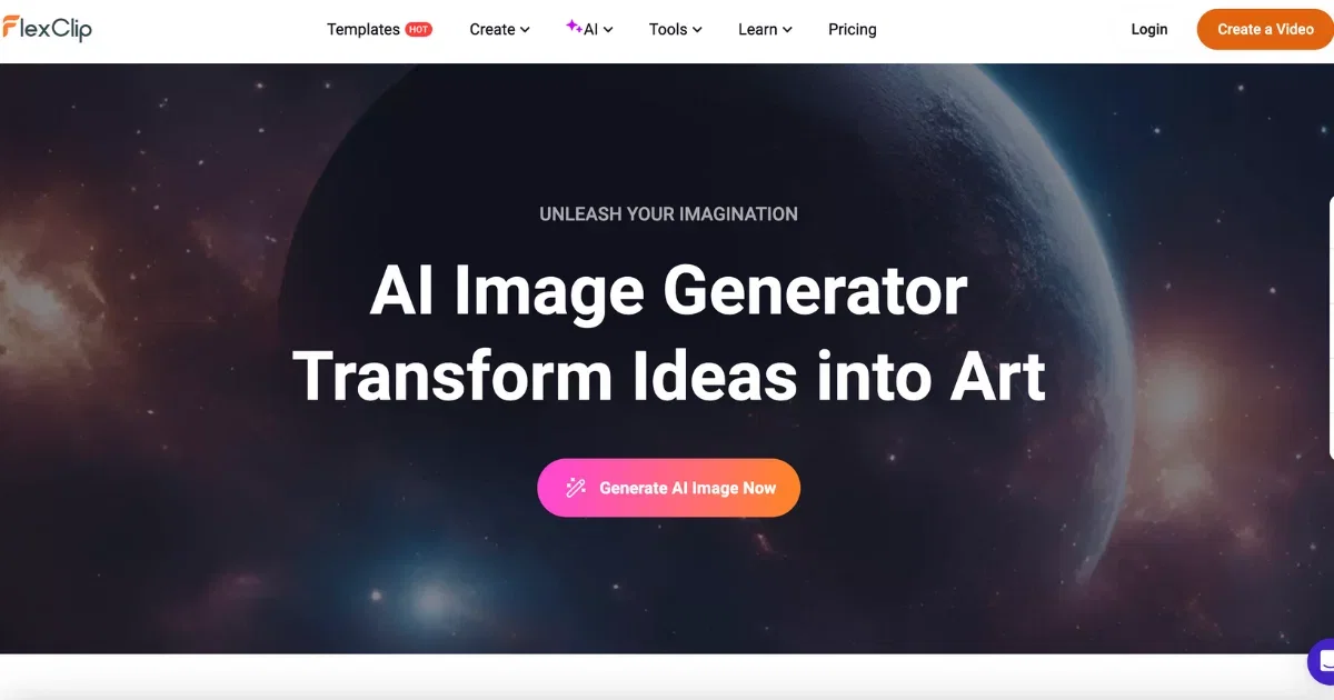 Flexclip AI Thumbnail Generator