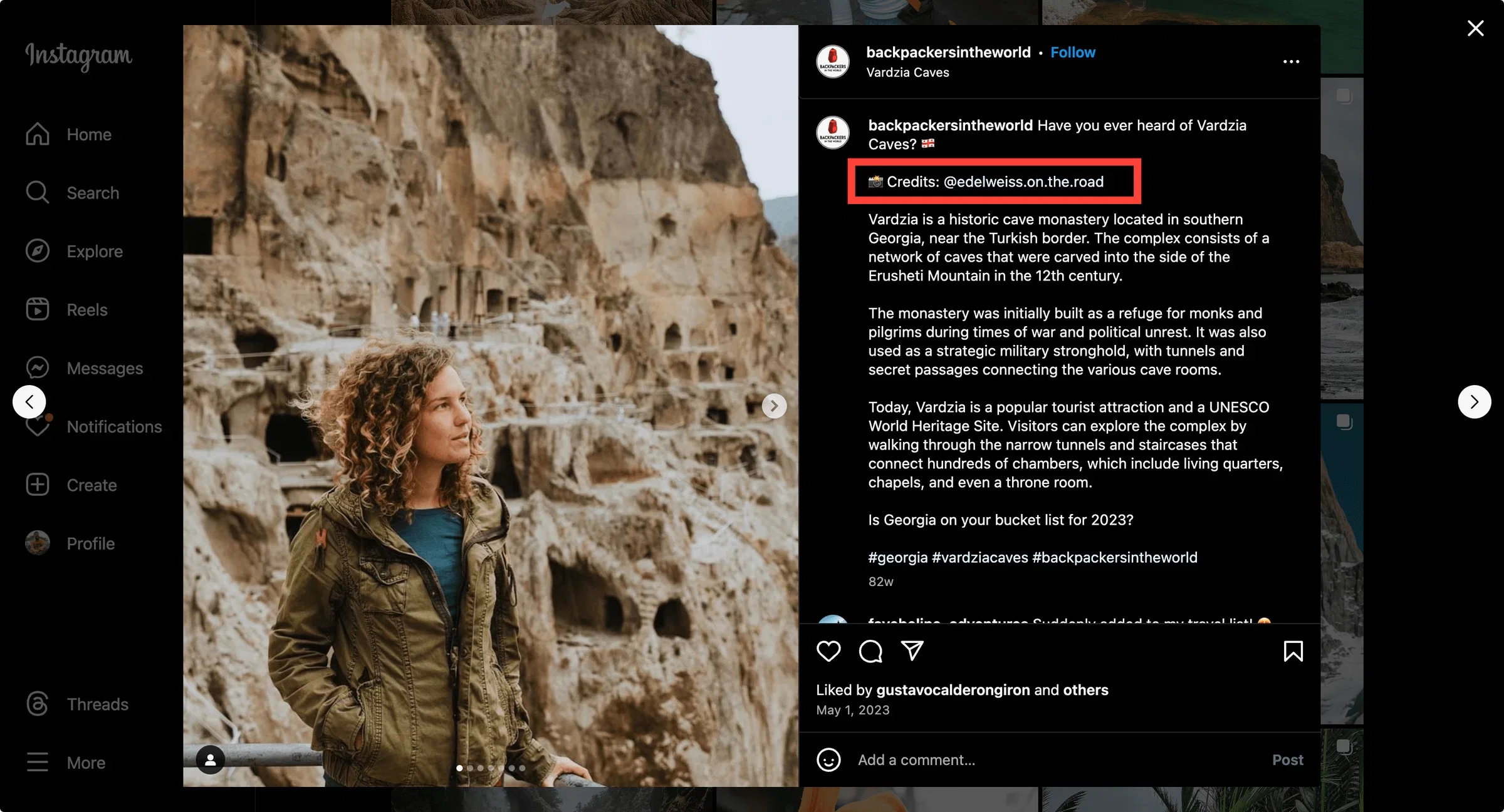 instagram feature account example
