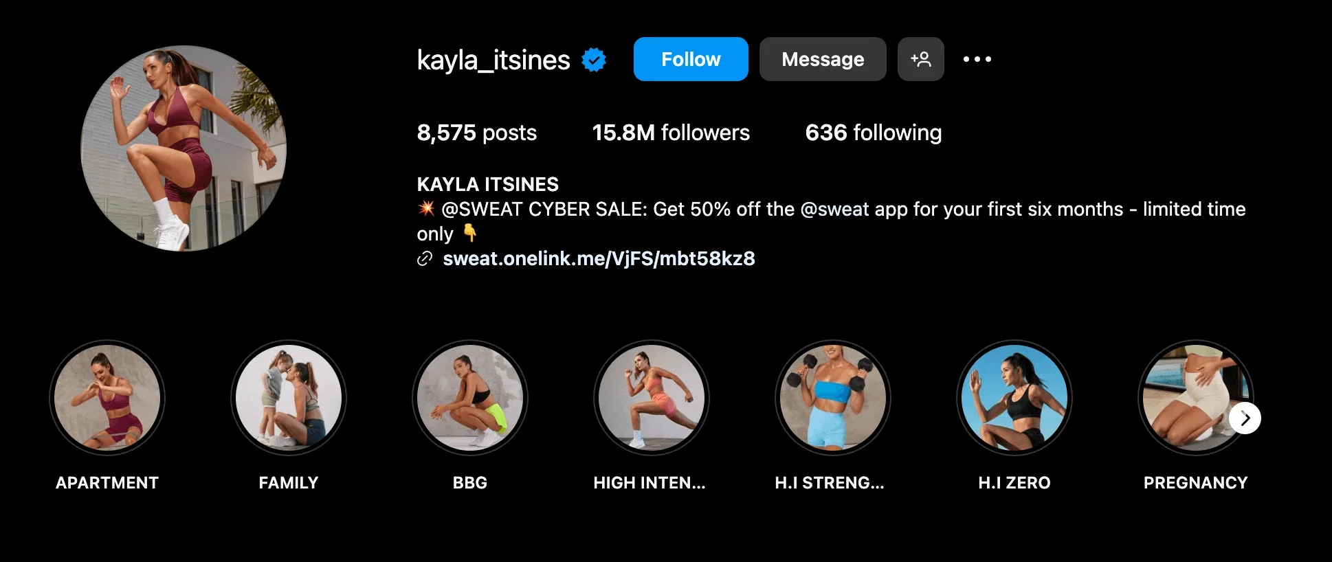 fitness influencer in instagram