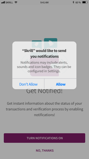 System notification