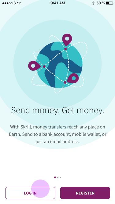 Onboarding screens