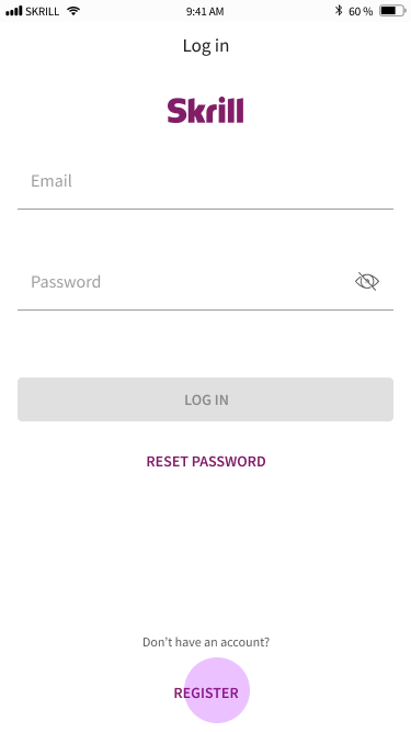 Sign in / Registration