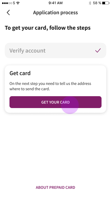 Card requested