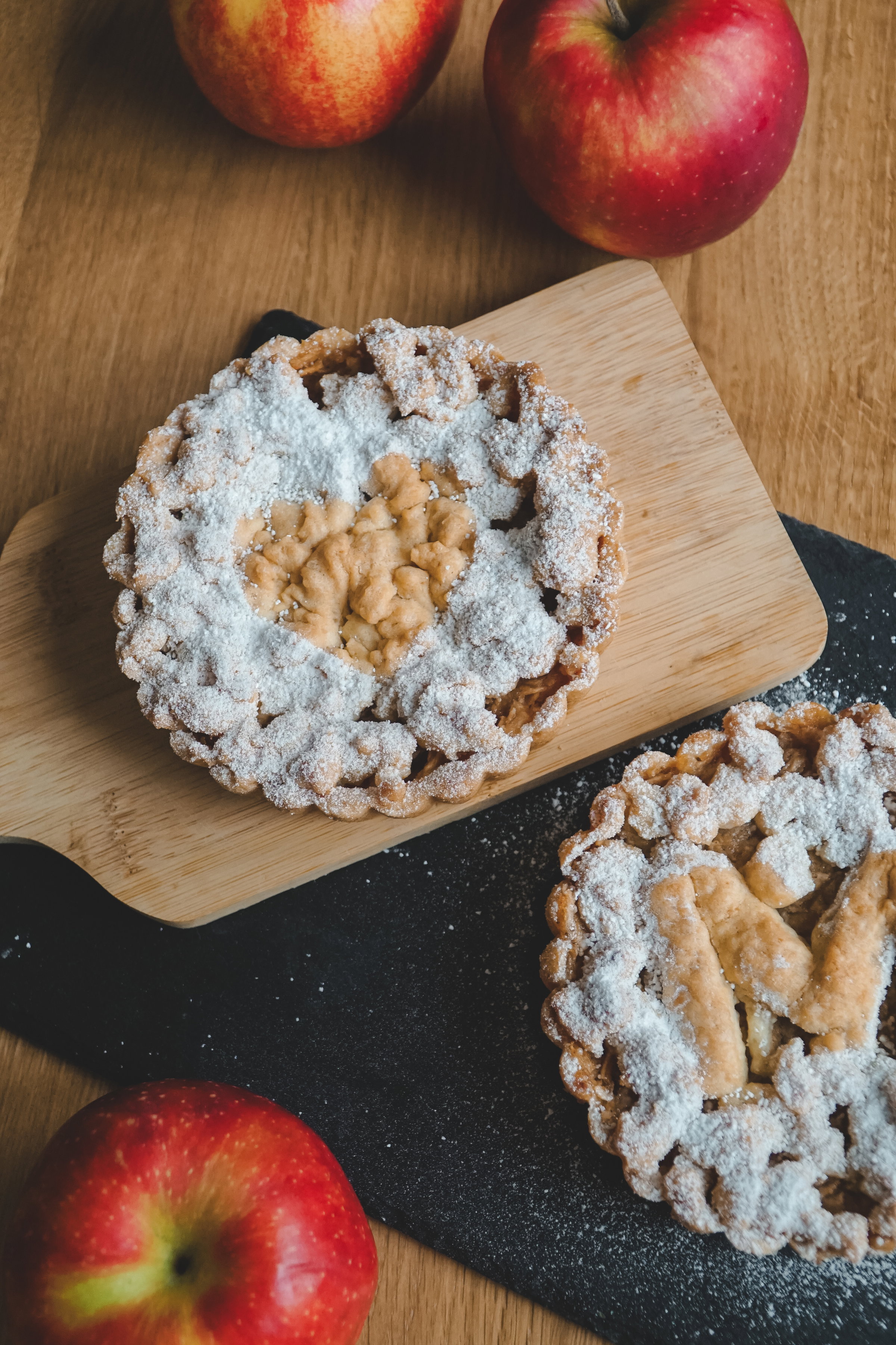 Polish apple pastries in Warsaw