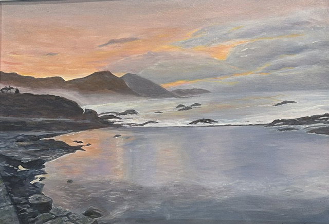 Lindy Wridgeway - Marine pool at sunset