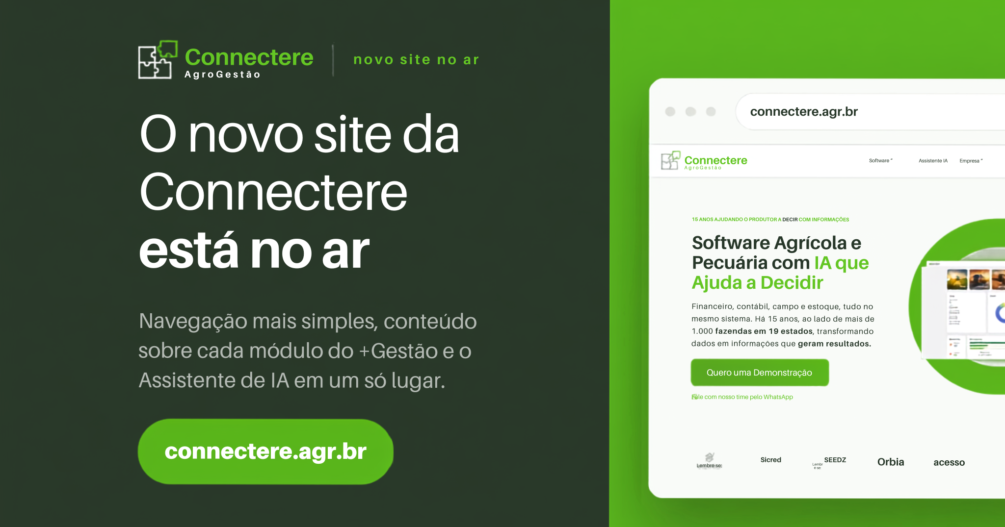 Novo site da Connectere está no ar