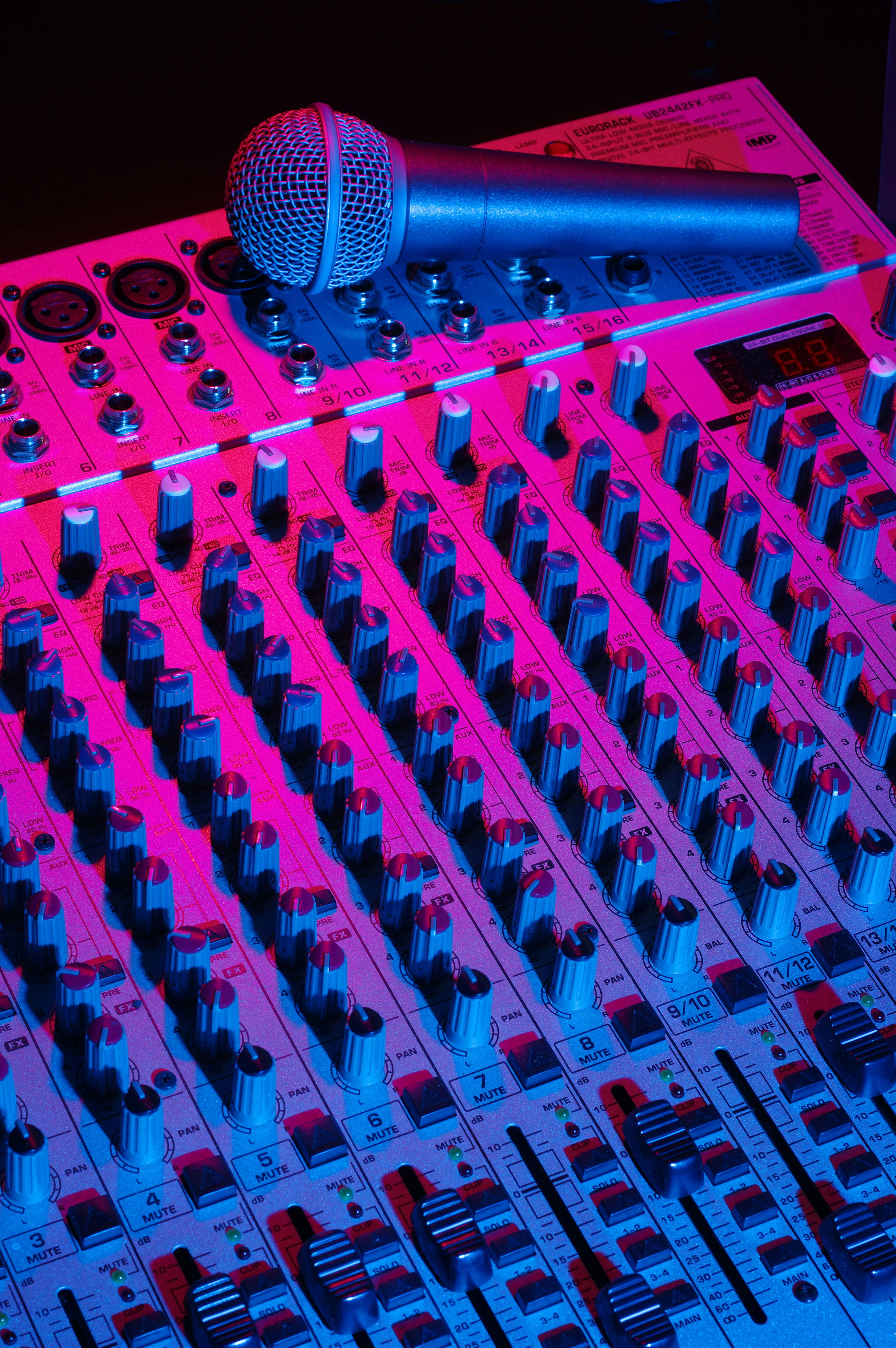 mixing console